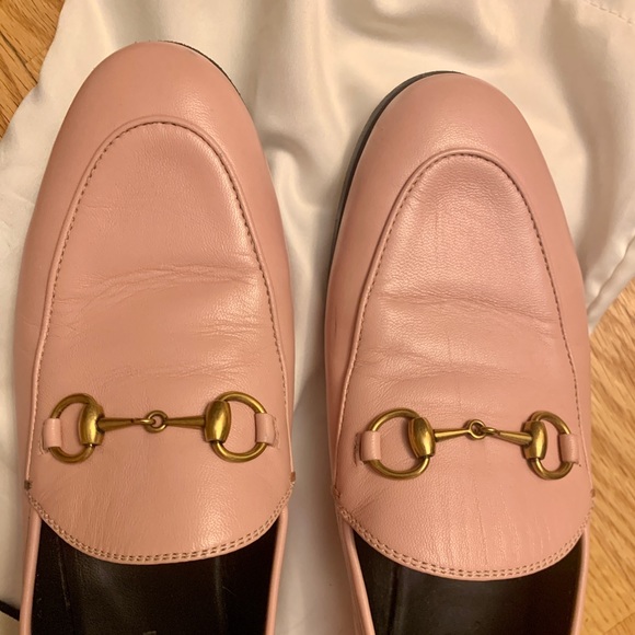 Gucci Brixton Horsebit in Perfect Pink 36.5 Leather Loafers Flats Shoes RARE - Picture 8 of 16